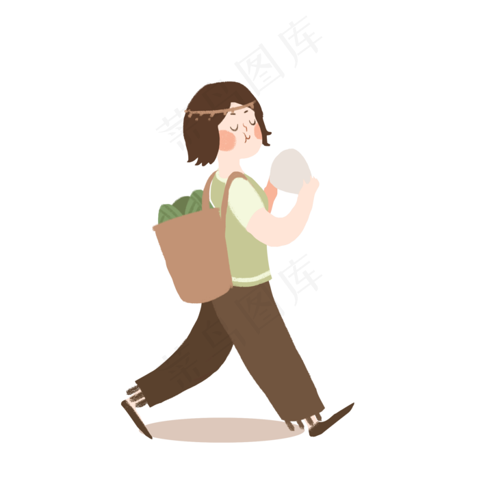 端午节吃粽子插画