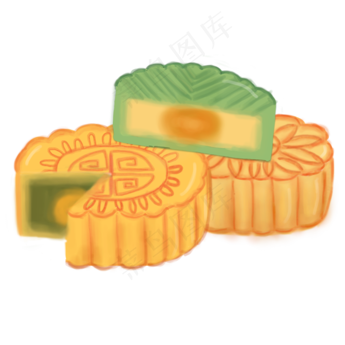 美味的月饼免抠图