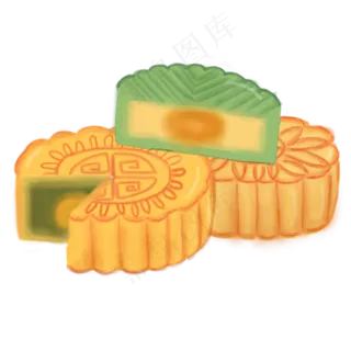 美味的月饼免抠图
