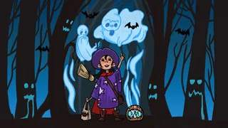 万圣节一起吃糖果