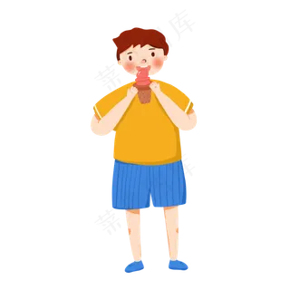 大暑节气卡通人物