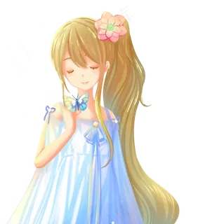 美丽女孩马尾辫