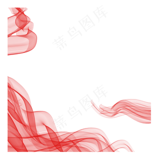 绸带彩带飘带红色,免抠元素