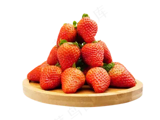 有机水果草莓,免抠元素