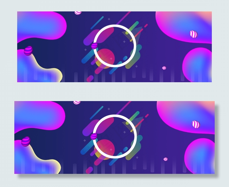 电商渐变个性banner