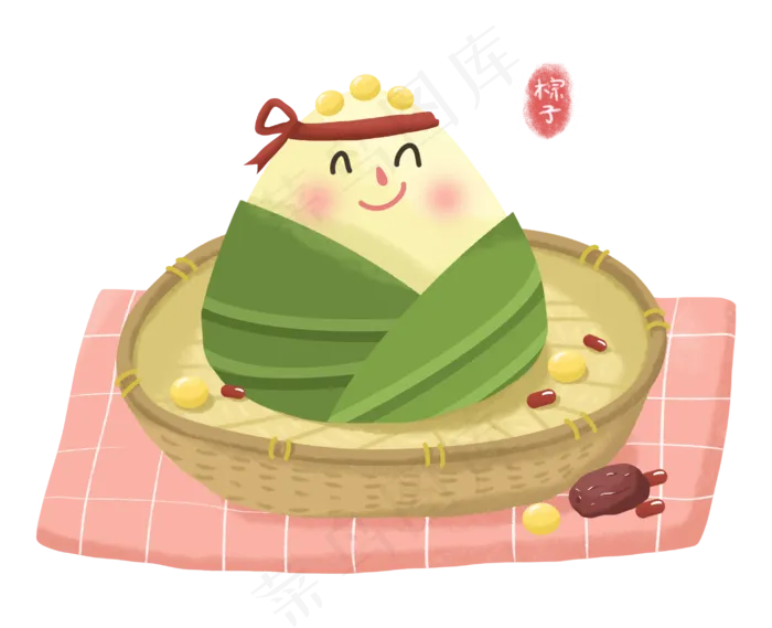 端午节粽子节粽子粽叶黄豆节日食(2908X2362(DPI:300))psd模版下载