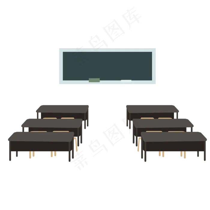 手绘清新教师节教室PNG元素,免抠元素(2000*2000px 300 dpi )psd模版下载