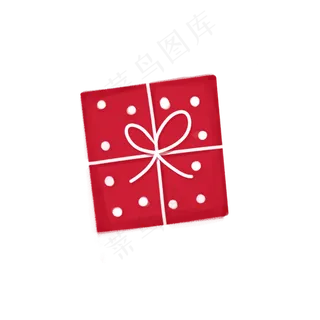 圣诞节红色礼物平安夜PNG盒子,免抠元素