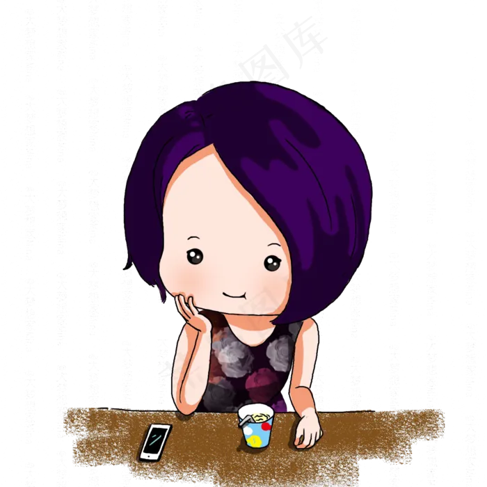 情人节约会等人喝饮料(1500*1500px 300 dpi )psd模版下载
