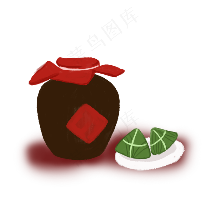 创意端午节雄黄酒设计素材