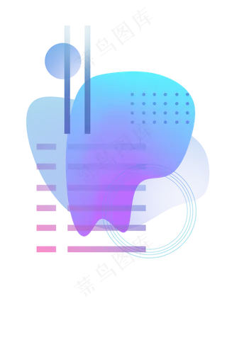 孟菲斯渐变底纹几何液体,免抠元素