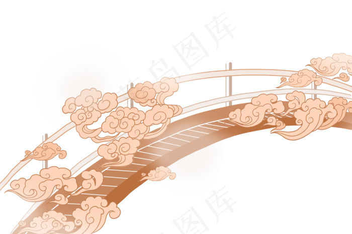 七夕祥云桥(3000X2000(DPI:300))psd模版下载