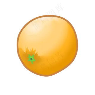 夏天夏日水果橙子卡通手绘免抠素