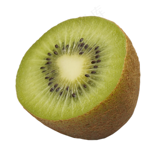 绿色半个猕猴桃,免抠元素