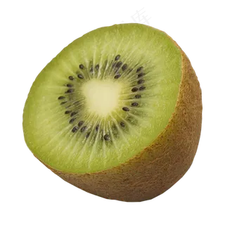 绿色半个猕猴桃,免抠元素