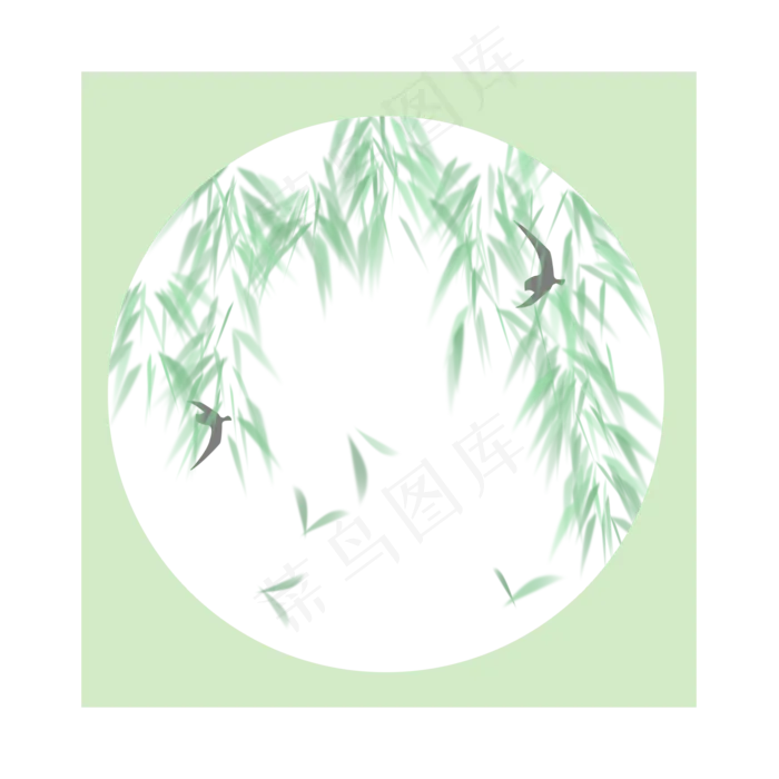 二十四节气立春PNG边框,免抠元素(2000X2000(DPI:300))psd模版下载