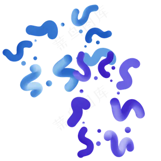 618促销装饰彩色小元素多边形c4d