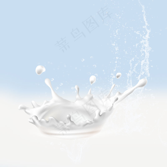 水珠护肤品蓝色PSD分层主图背景素材