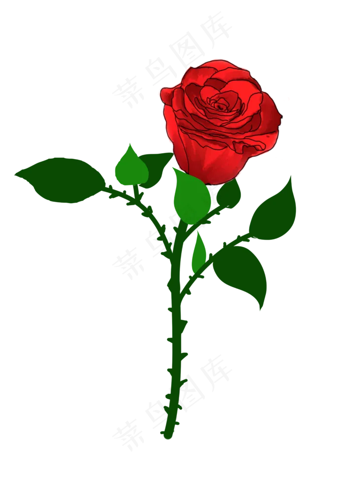 玫瑰花鲜花元素(2480X3508(DPI:300))psd模版下载