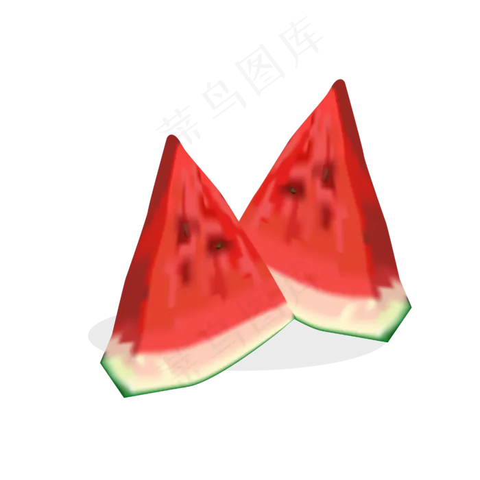 夏季水果切开的西瓜矢量免抠图(4167*4167px 300 dpi )ai矢量模版下载