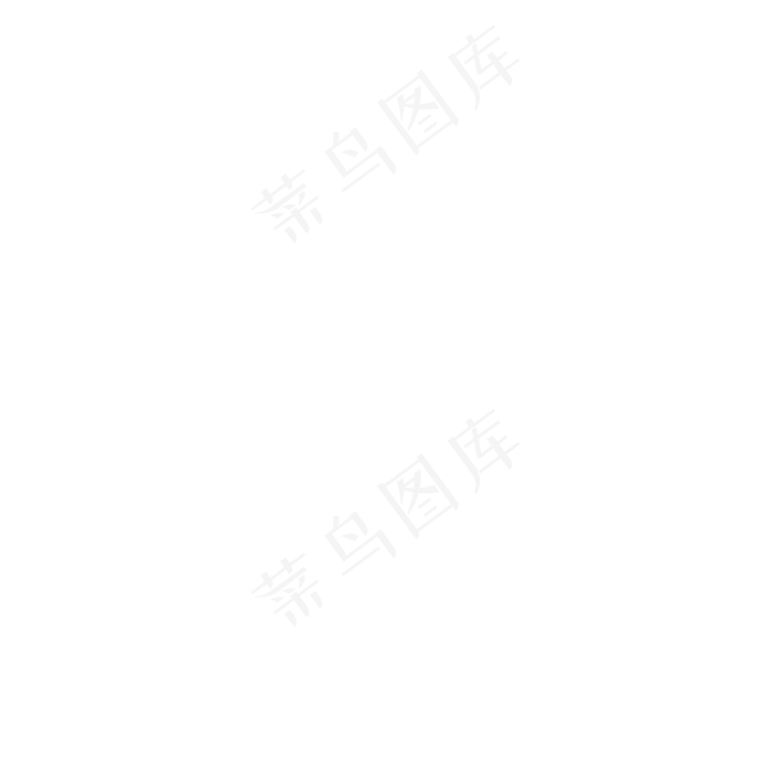 手绘水彩白色的薄云