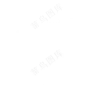 手绘水彩白色的薄云