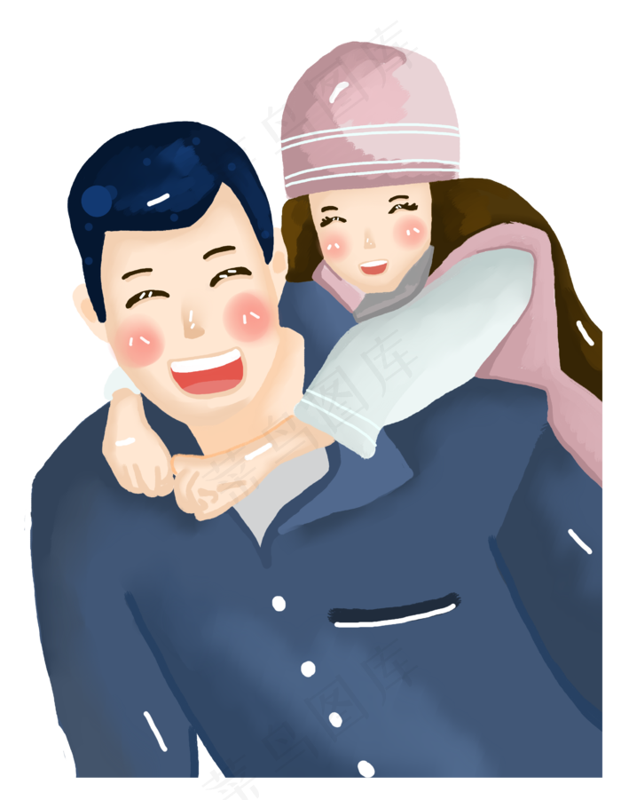 父亲节父女温馨拥抱