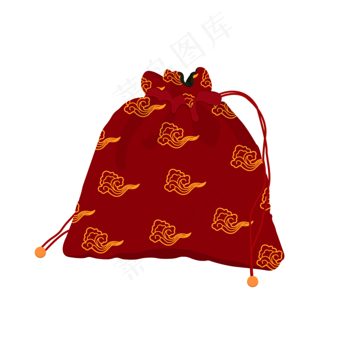 端午节香包荷包手绘矢量扁平