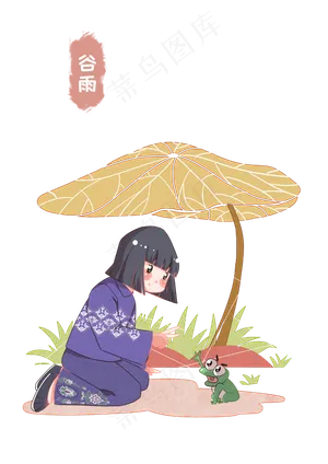谷雨漂亮的小女孩