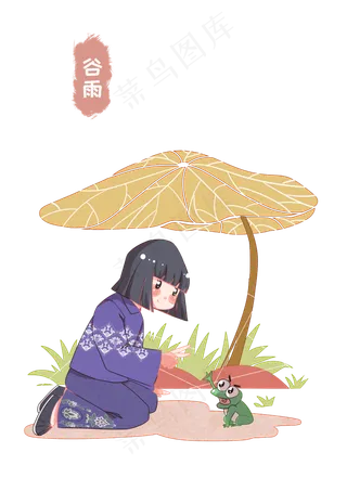 谷雨漂亮的小女孩