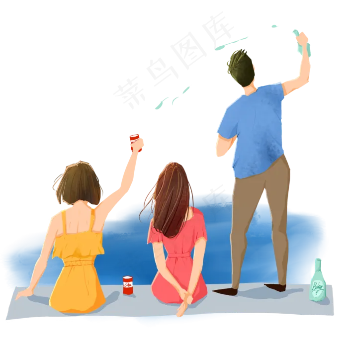 毕业季之青春背影(2800X2800(DPI:300))psd模版下载