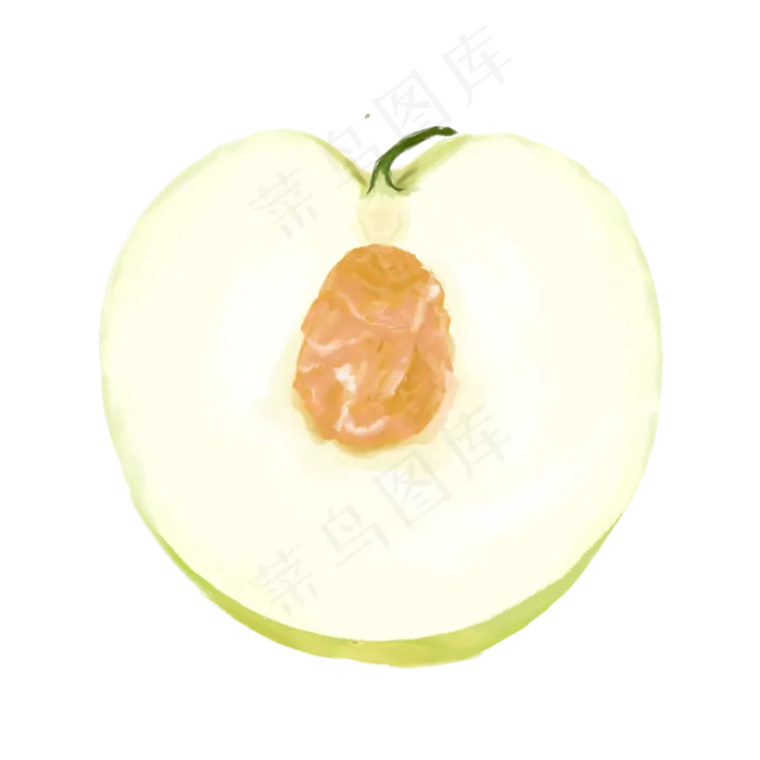 半颗新鲜的梨(2000X2000(DPI:300))psd模版下载