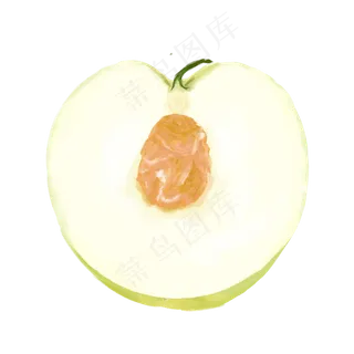 半颗新鲜的梨