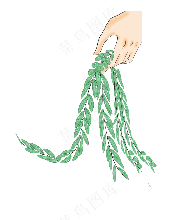 二十四节气清明手绘(4000X5000(DPI:762))psd模版下载