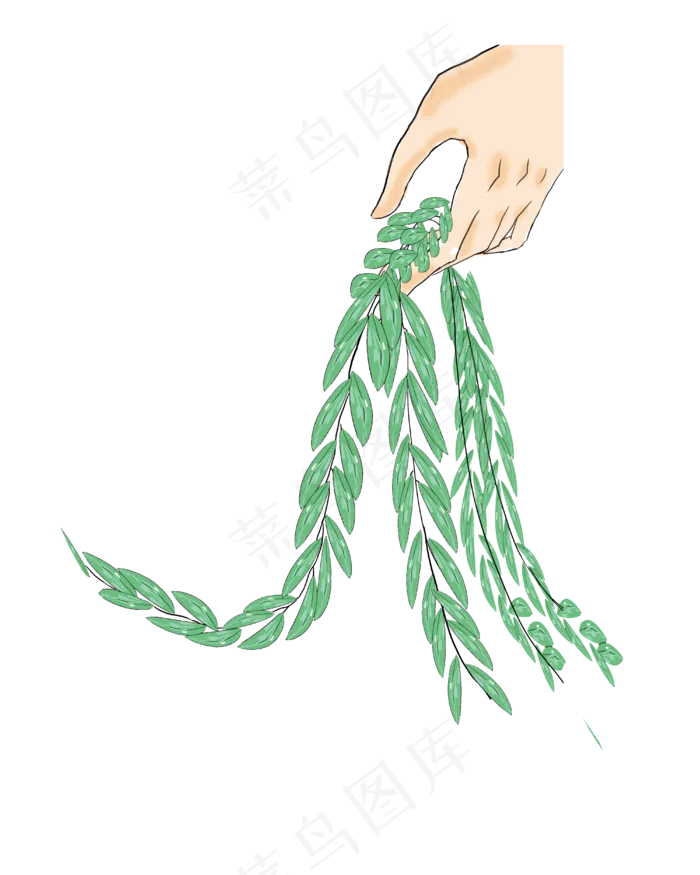 二十四节气清明手绘(4000X5000(DPI:762))psd模版下载