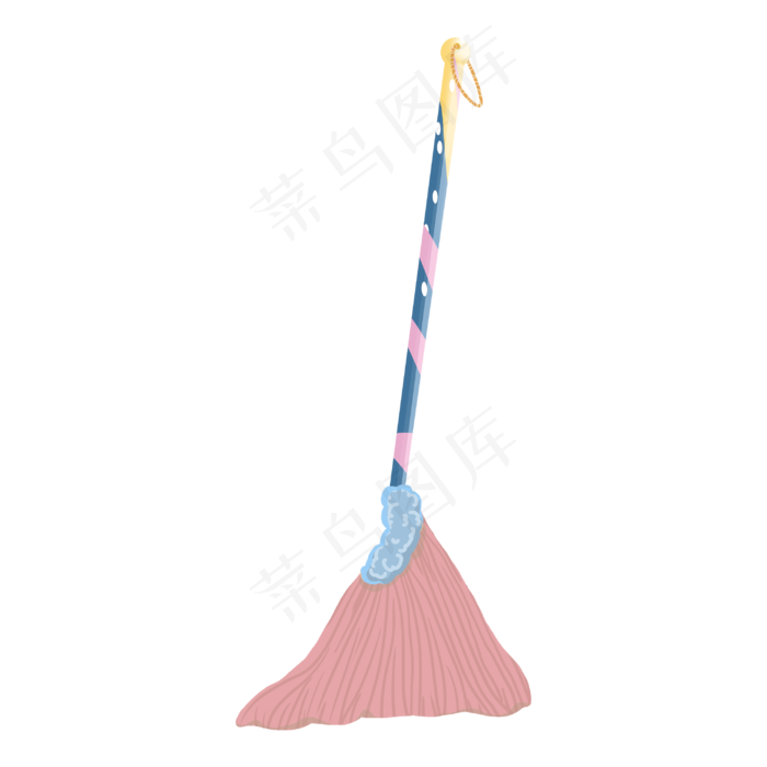 五一儿童节清洁工具粉色可爱扫帚