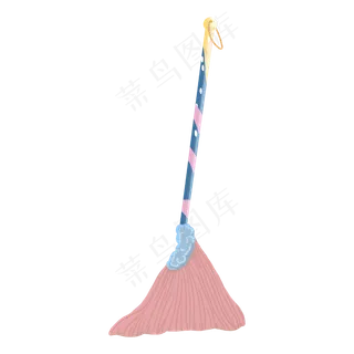 五一儿童节清洁工具粉色可爱扫帚