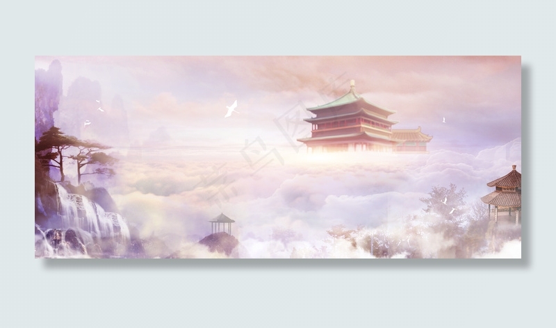 中式古风唯美仙侠背景