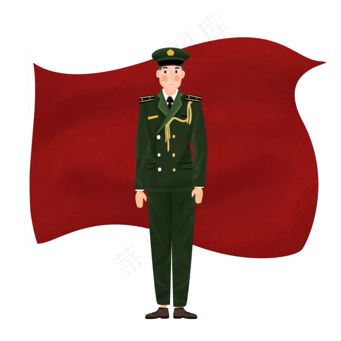 刚正不阿的国家军人(2000*2000px 300 dpi )psd模版下载