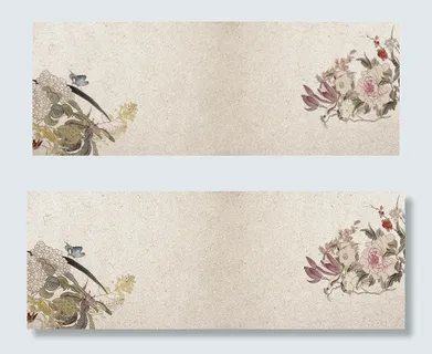 复古手绘古风简约风格banner 复古手绘古风简约风格banner