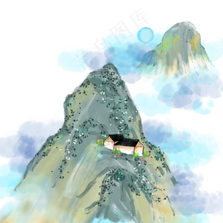 水墨风景画国画