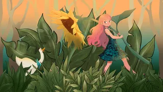 二十四节气立夏森林小清新植物