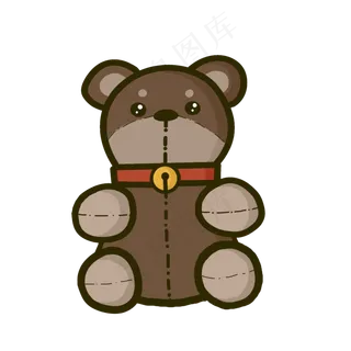 六一儿童节玩具玩偶小熊可爱手绘