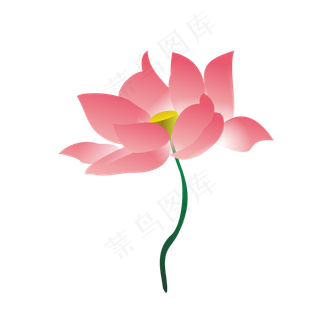 可商用渐变粉色透明手绘夏天装饰