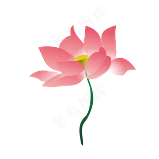 可商用渐变粉色透明手绘夏天装饰