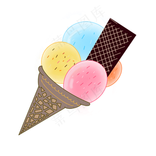 雪糕球五彩儿童节装饰