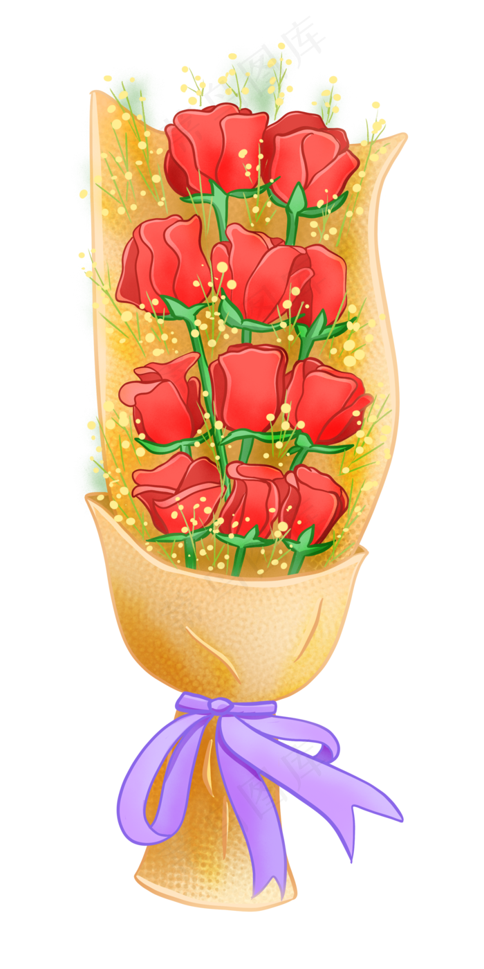 情人节手捧花(3543X4724(DPI:150))psd模版下载