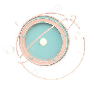 c4d立体清新装饰,免抠元素