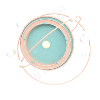 c4d立体清新装饰,免抠元素