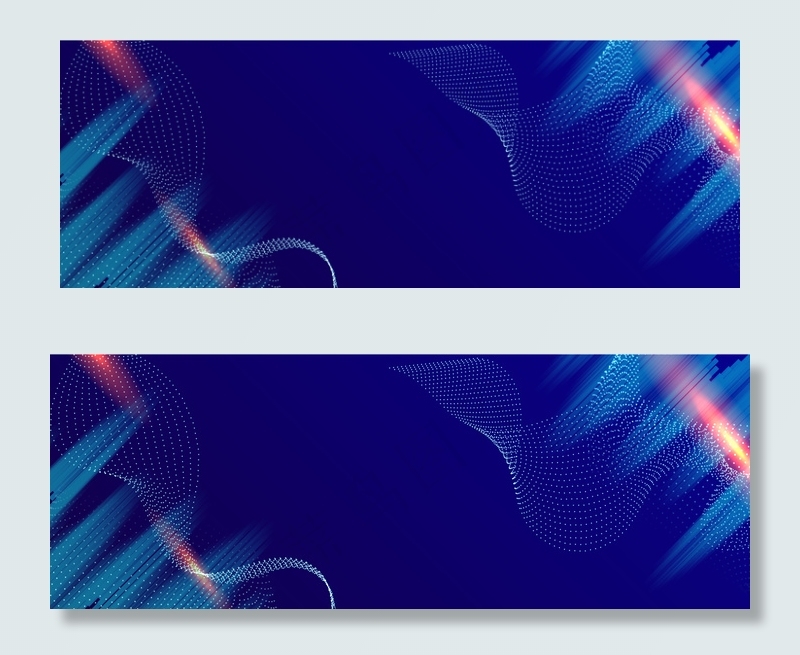 蓝色商务科技AE粒子banner背景